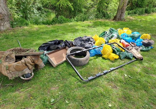 Parte de la basura recogida en la provincia de Burgos.