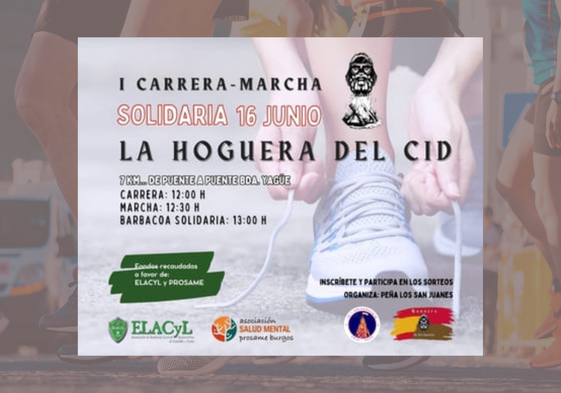 Cartel I Carrera La Hoguera del Cid