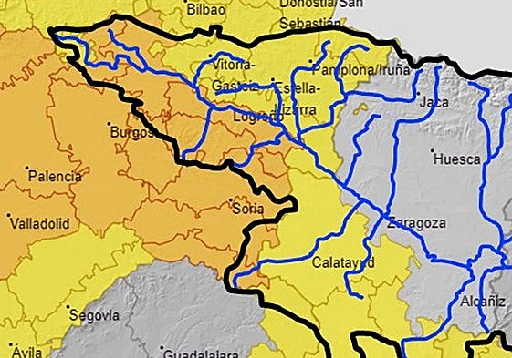 Avisos por lluvias fuertes y en cauces menores y barrancos