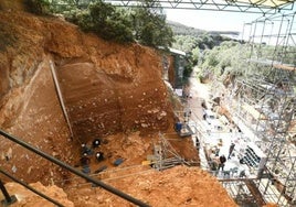 Vista de la Gran Dolina, en Atapuerca.