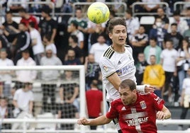 Unai Elgezabal en uno de los partidos disputados como blanquinegro.