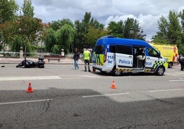 Lugar del atropello en Burgos.