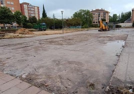 Estado actual de las obras en el parque Félix Rodríguez de la Fuente.