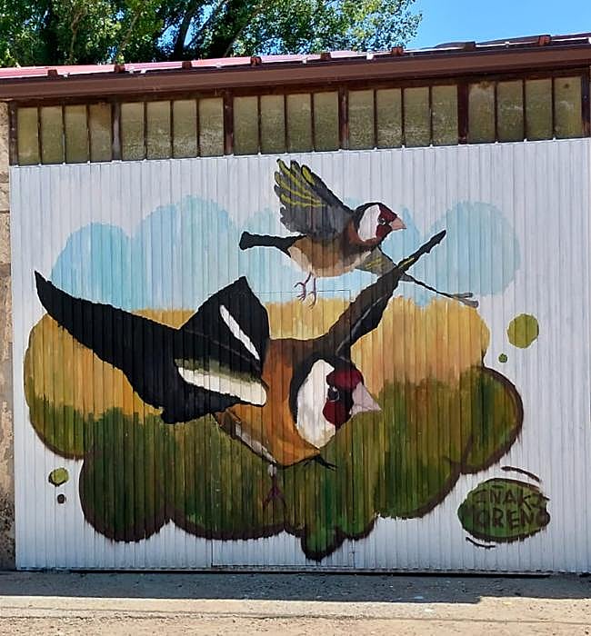 Mural de Iñaki Moreno para el Concurso de Murales 2024 de Tubilla.