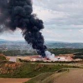 Los vecinos de Abajas se hartan de los incendios «frecuentes» en los vertederos