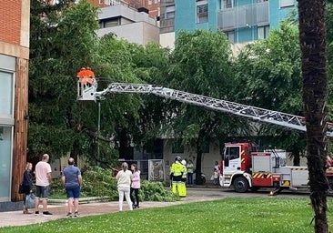 Más de 90 intervenciones de los Bomberos de Burgos por la tromba de agua