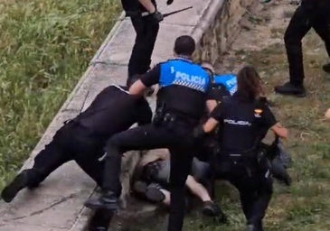 Reducen a un joven que amenazaba con una pala a vecinos y policías en Aranda