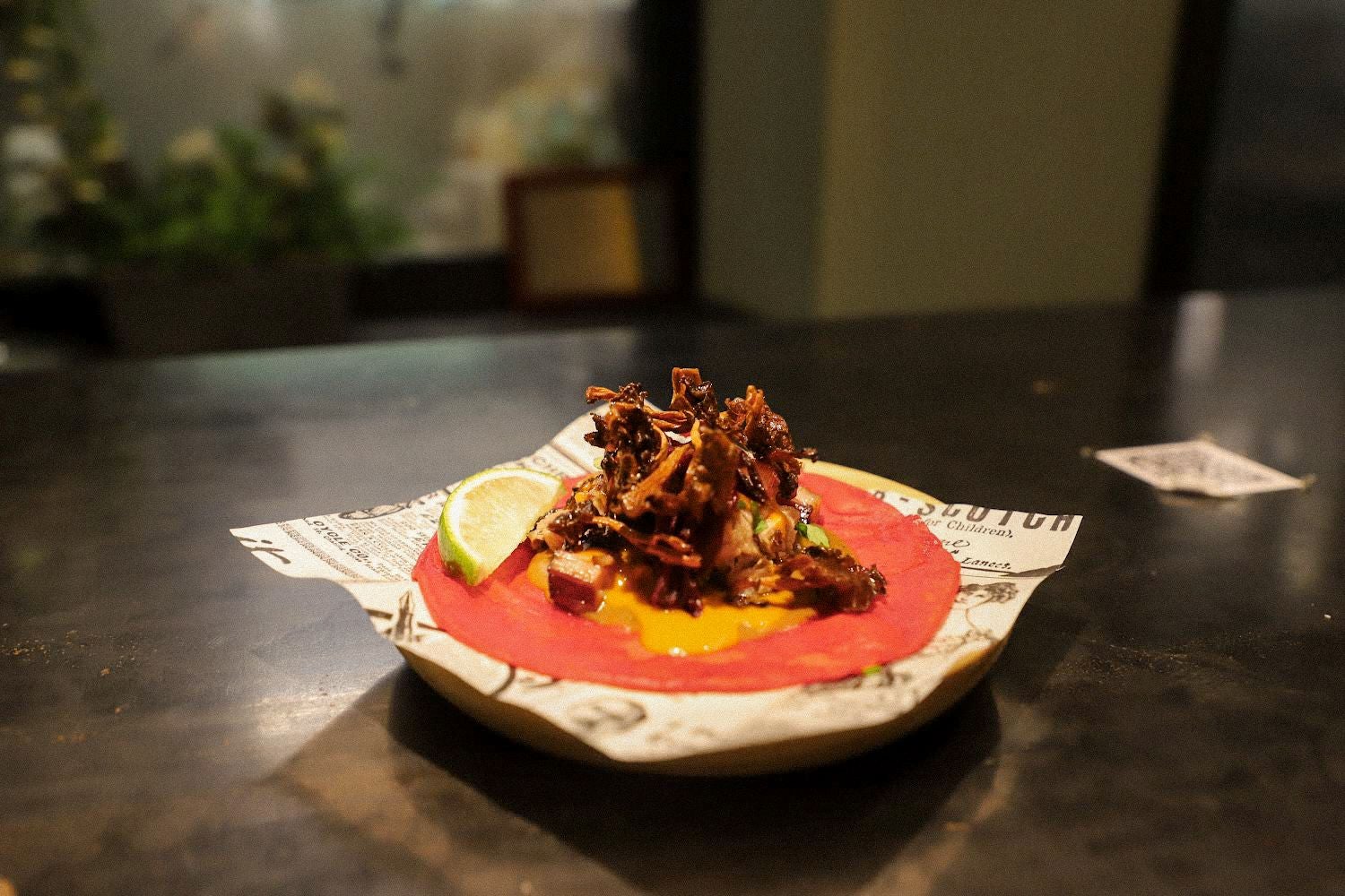 Carnitas Castellanas, el taco concursante de La Quinta del Monje