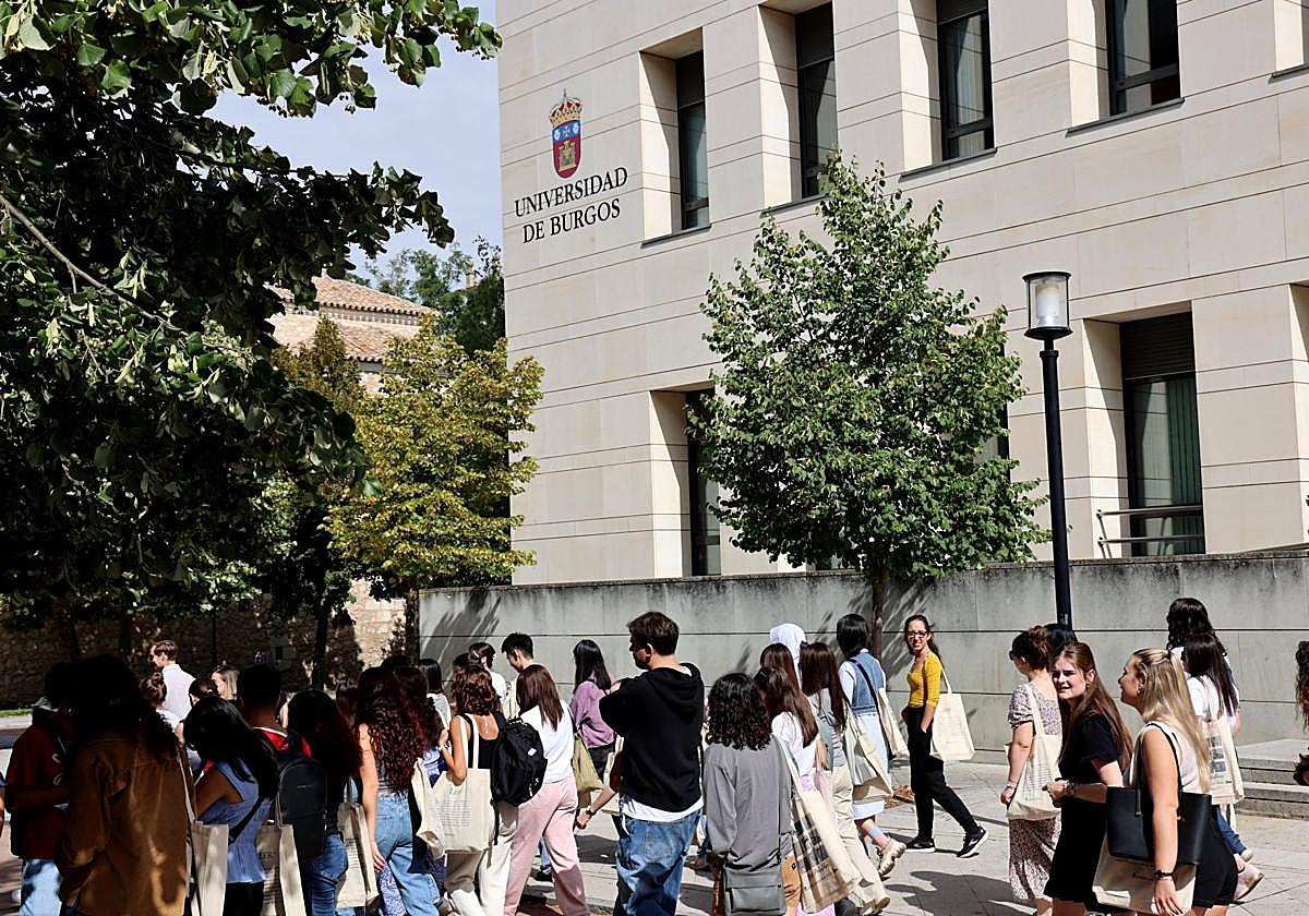 Estudiantes de la Universidad de Burgos.
