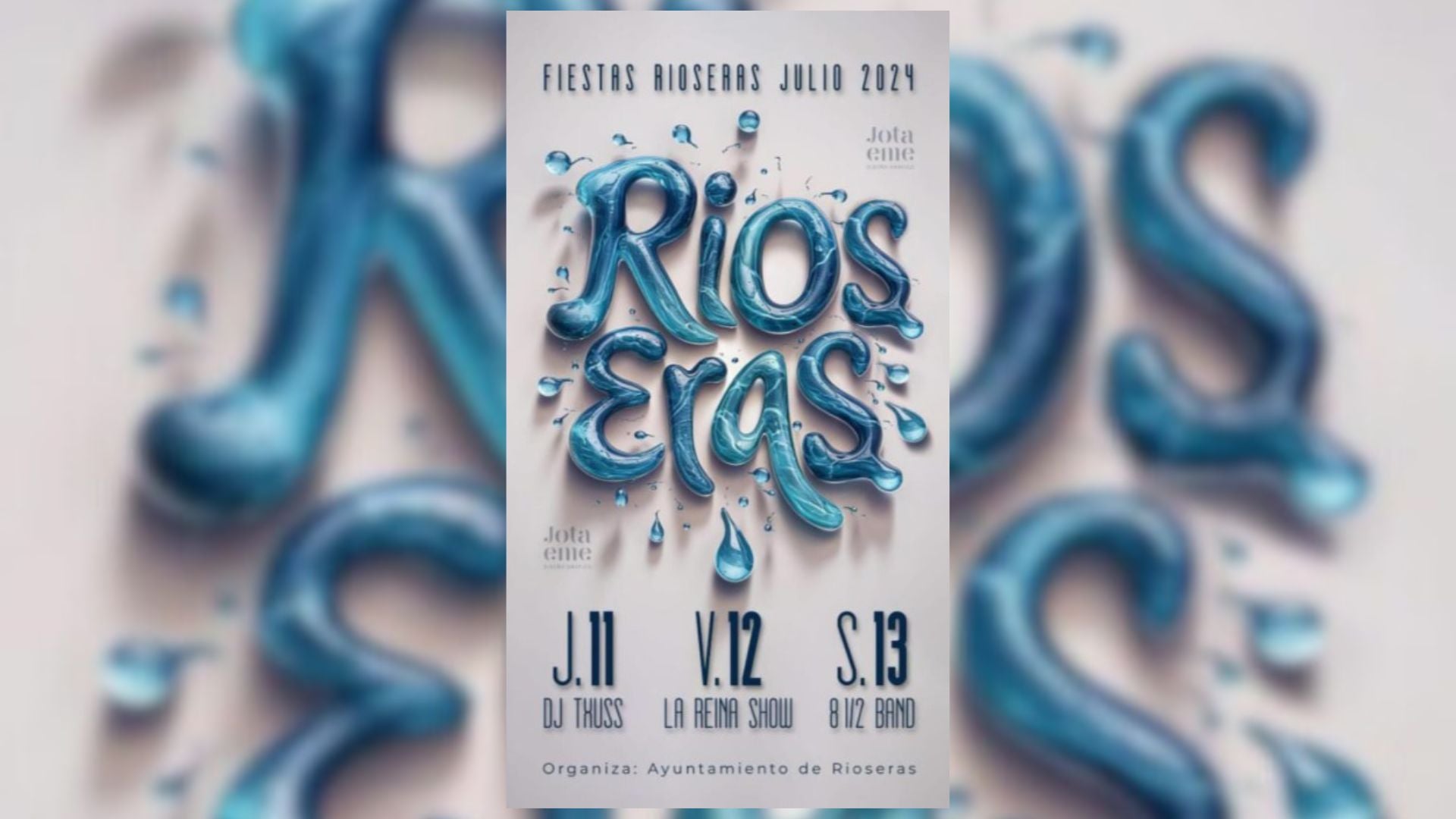 Cartel de fiestas de Rioseras 2024.