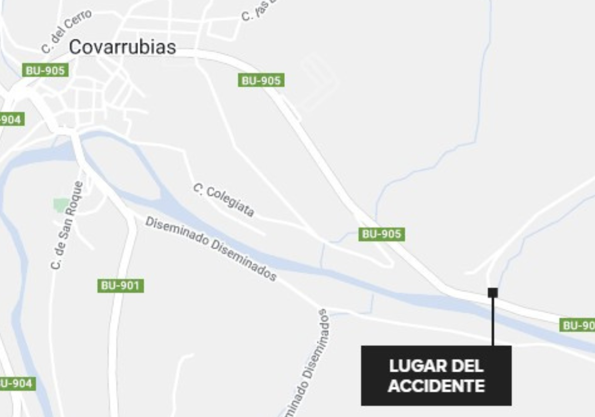 Lugar del accidente.