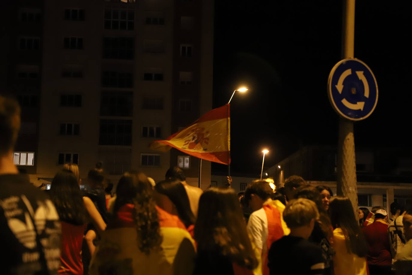 La celebración burgalesa de la victoria de España en la Eurocopa, en imágenes