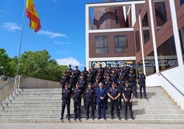 Los nuevos Policías Nacionales en prácticas.