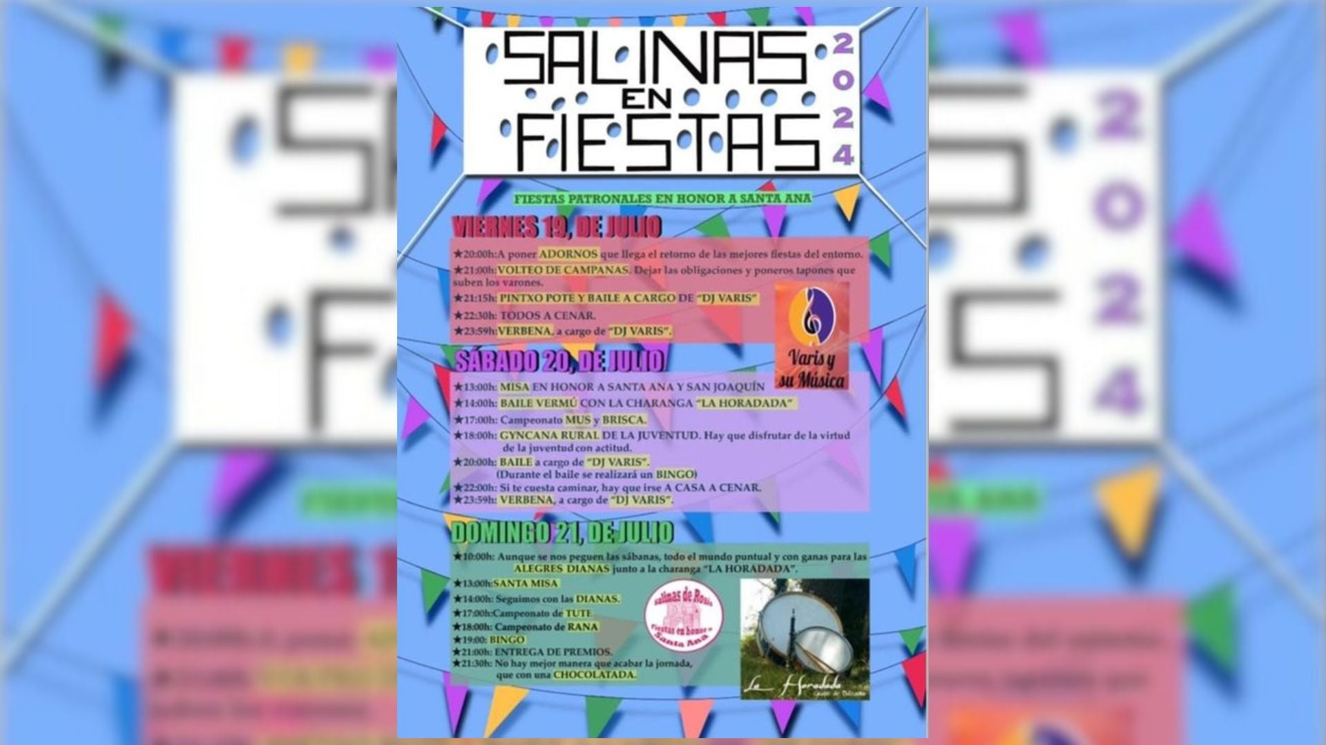 Cartel de fiestas de Salinas 2024.