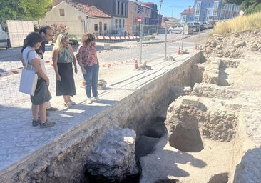 Patrimonio estudiará qué hacer con los restos medievales hallados en la calle San Esteban