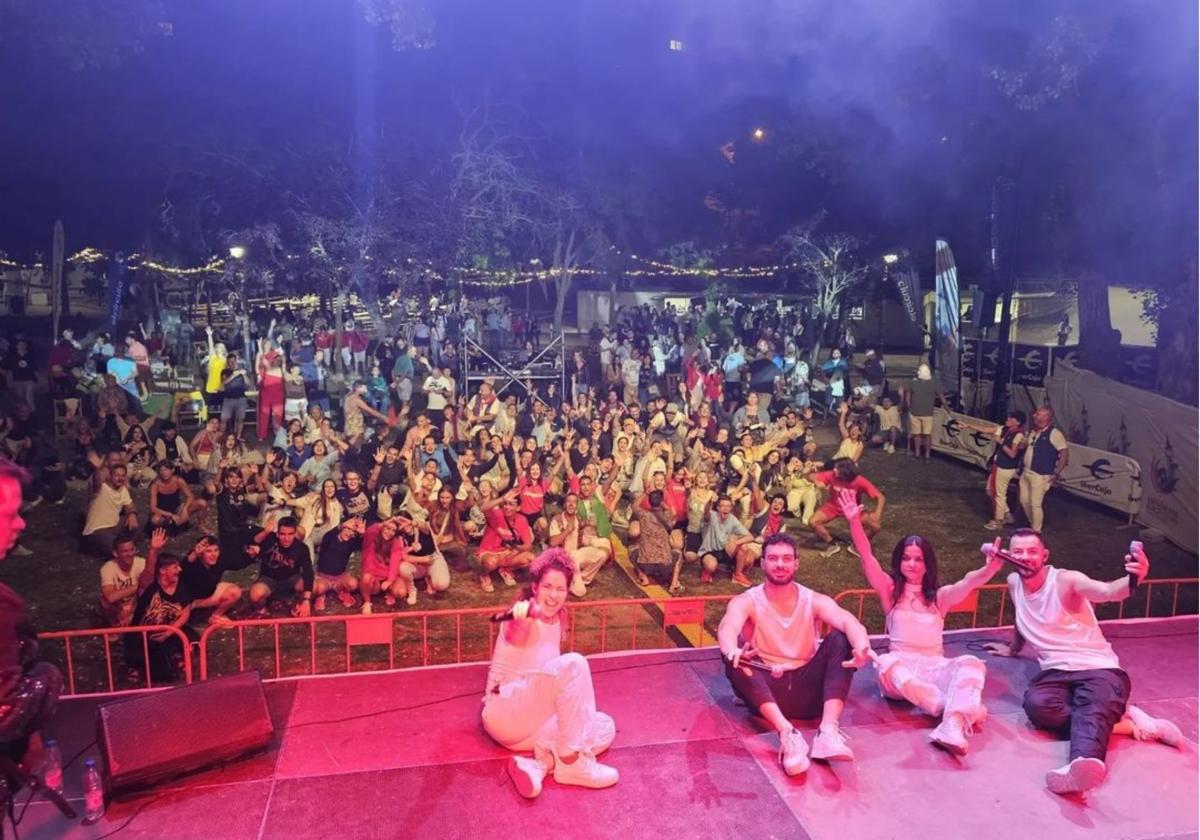 Imagen de verbena de verano en un municipio de Burgos.