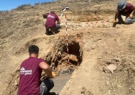 Excavación llevada a cabo esta semana en La Mota.