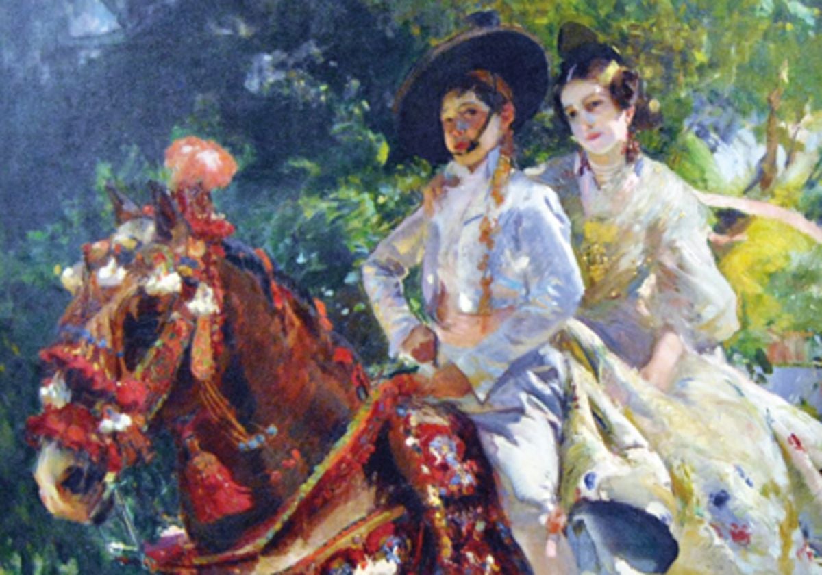 Pintura que ilustra el cartel de la exposición 'Joaquín Sorolla y la Valencia de 1900'.