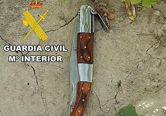 Los agentes localizaron el arma utilizada en la agresión.