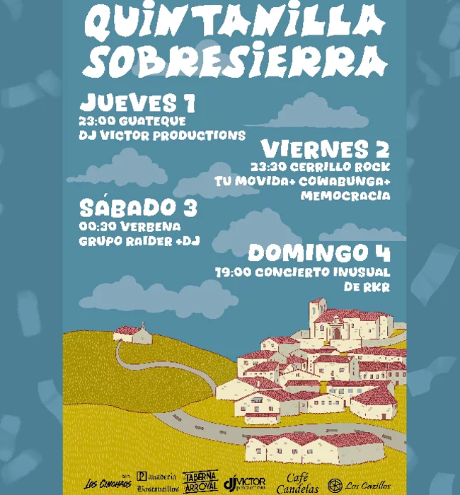 Cartel de fiestas de Quintanilla Sobresierra 2024.