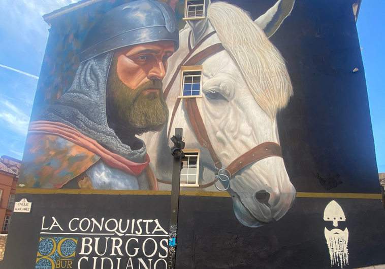 Mural ubicado en la calle Alvar Fánez