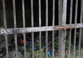 Basura en las orillas del río Arlanzón en Burgos