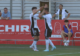 Jugadores del Burgos CF en Tarazona