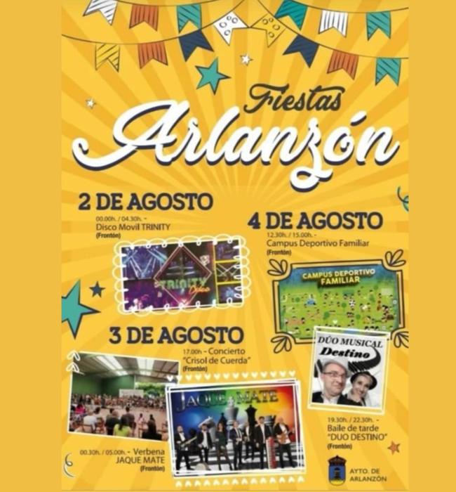 Cartel de fiestas de Arlanzón 2024.