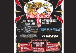 Cartel del festival de música Valdorrock