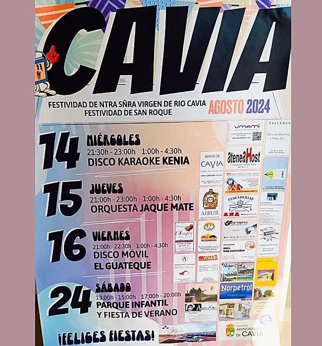 Catel de fiestas de Cavia 2024.