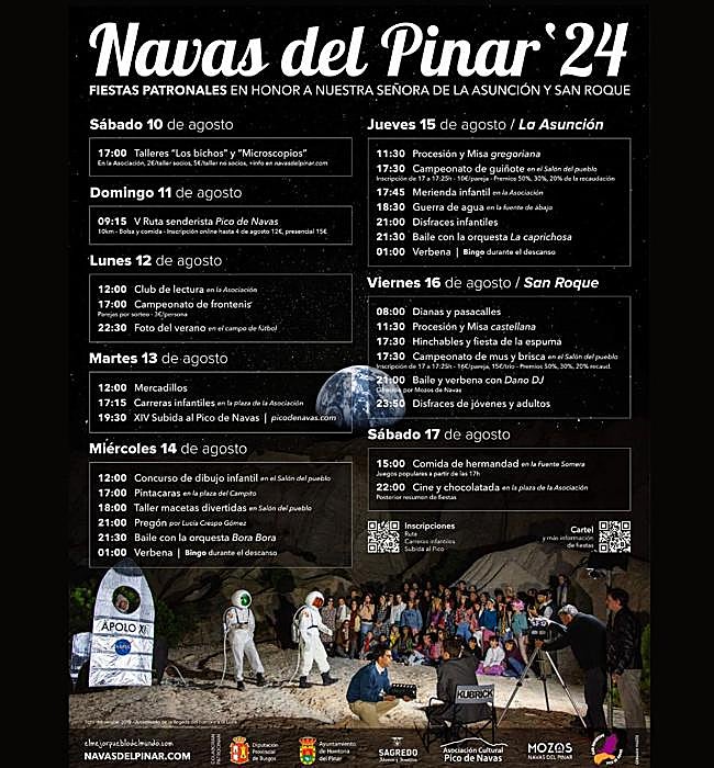 Cartel de fiestas de Navas del Pinar 2024.