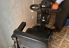 Silla eléctrica sustraída en Burgos.