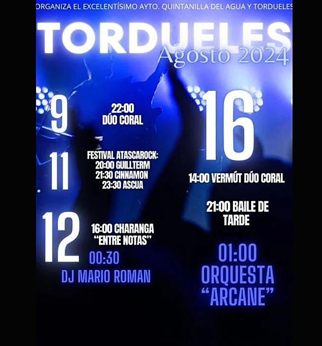 Cartel de fiestas de Tordueles 2024.