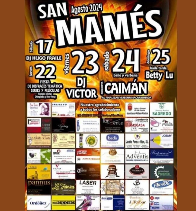 Cartel de fiestas de San Mamés 2024.