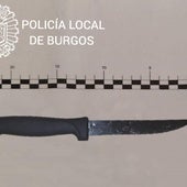 Detenido en Burgos por amenazar con un cuchillo de cocina a su familia