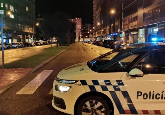 Imagen de archivo de un control de la Policía Local en Burgos.