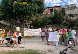 Imagen de la manifestación contra la macrogranja de Fuentemolinos, en Burgos.