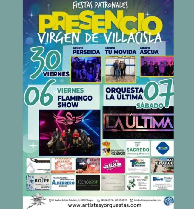 Cartel de fiestas de Presencio 2024.