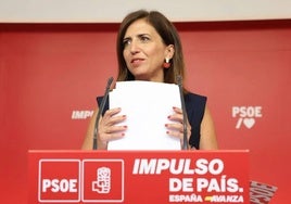 Esther Peña en una reciente rueda de prensa.