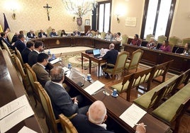 Borja Suárez presidió el Pleno extraordinario celebrado con motivo del debate sobre el estado de la provincia.