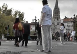 Imagen de archivo de una acción de Andando Burgos.