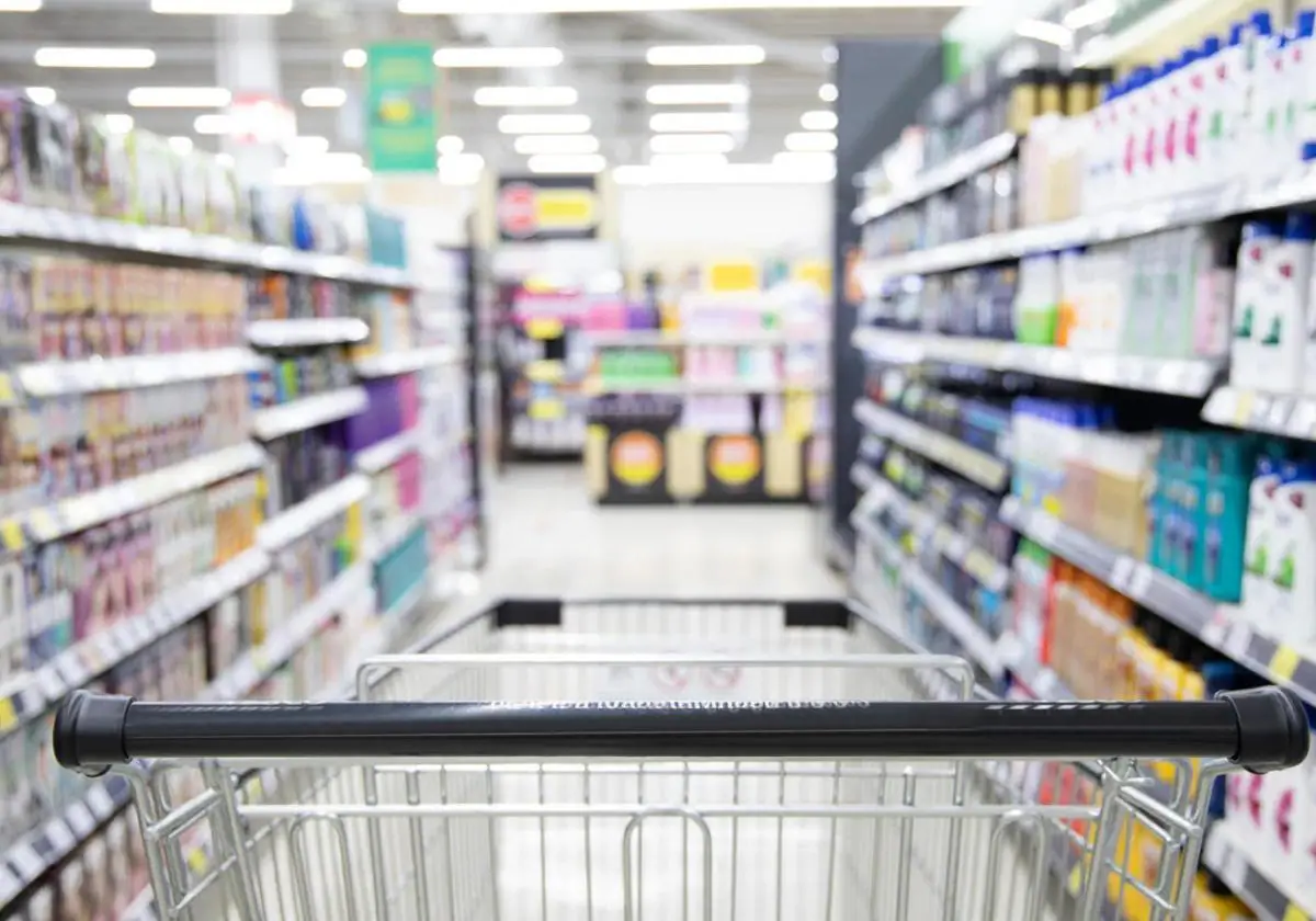 Carro de la compra en un supermercado