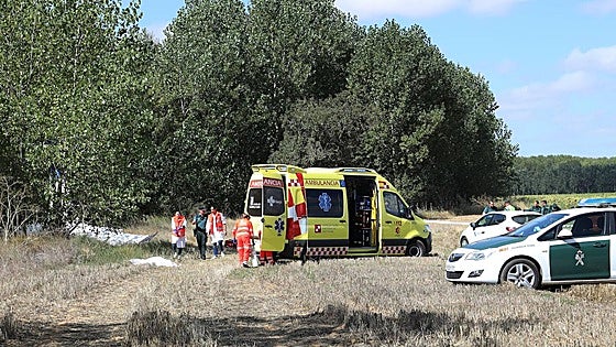 Imágenes del accidente mortal de una avioneta tras despegar en Burgos