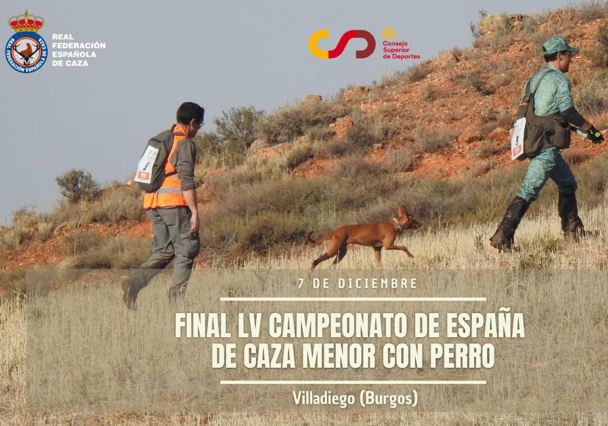 El coto de Villadiego albergará la final del Campeonato de España de Caza Menor con Perro