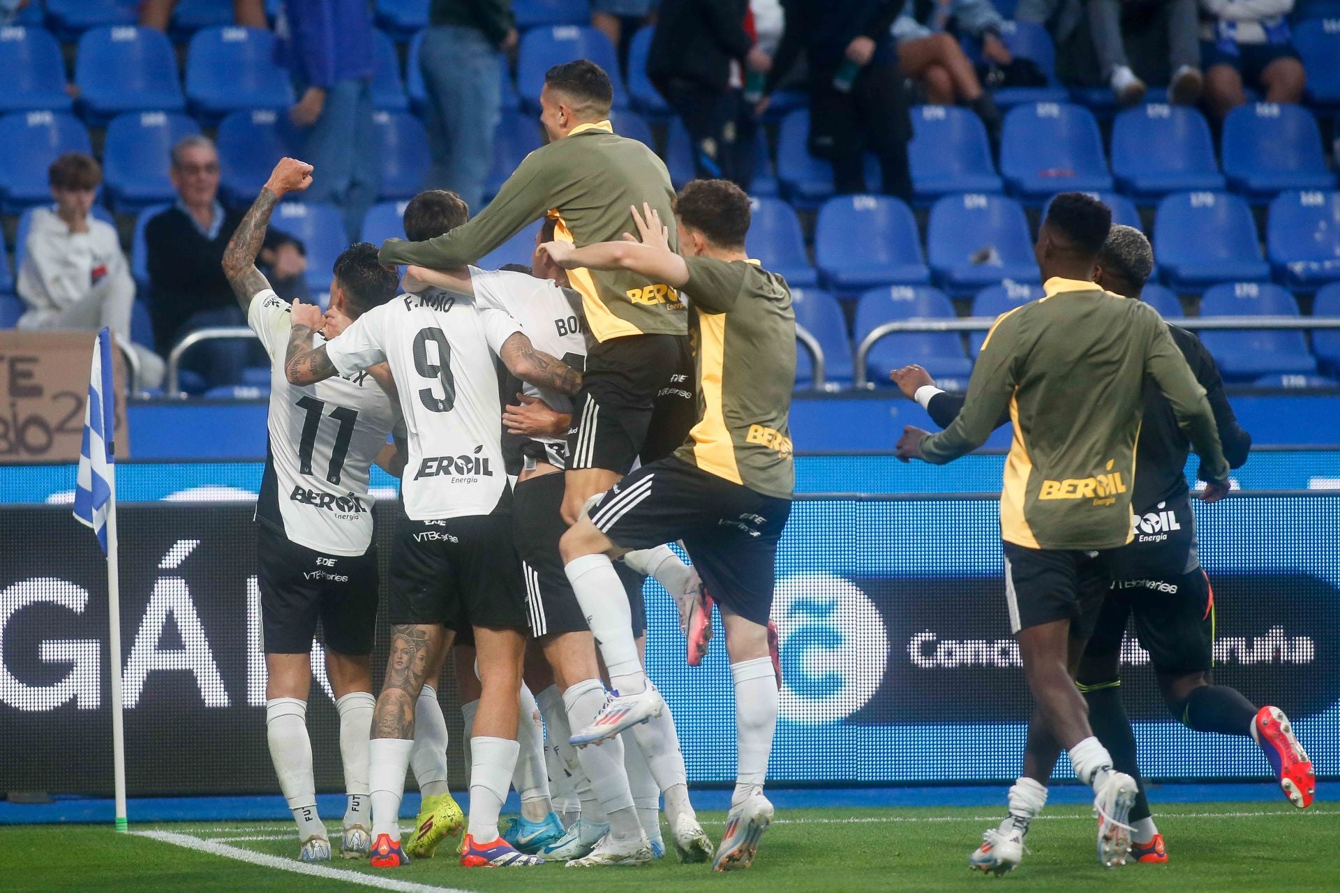 Así ha sido el partido en Riazor entre el Deportivo y el Burgos