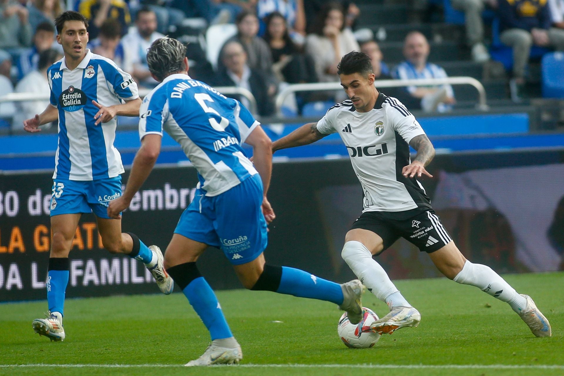 Así ha sido el partido en Riazor entre el Deportivo y el Burgos