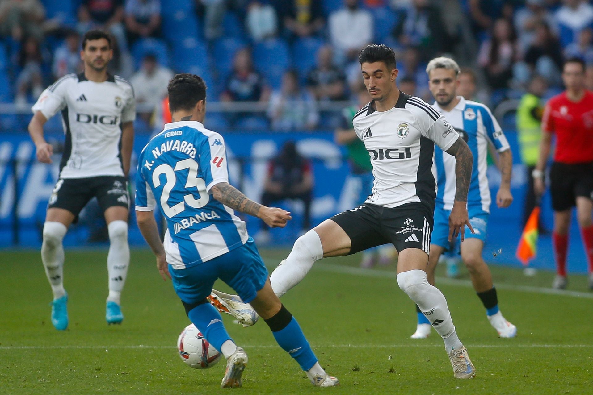 Así ha sido el partido en Riazor entre el Deportivo y el Burgos