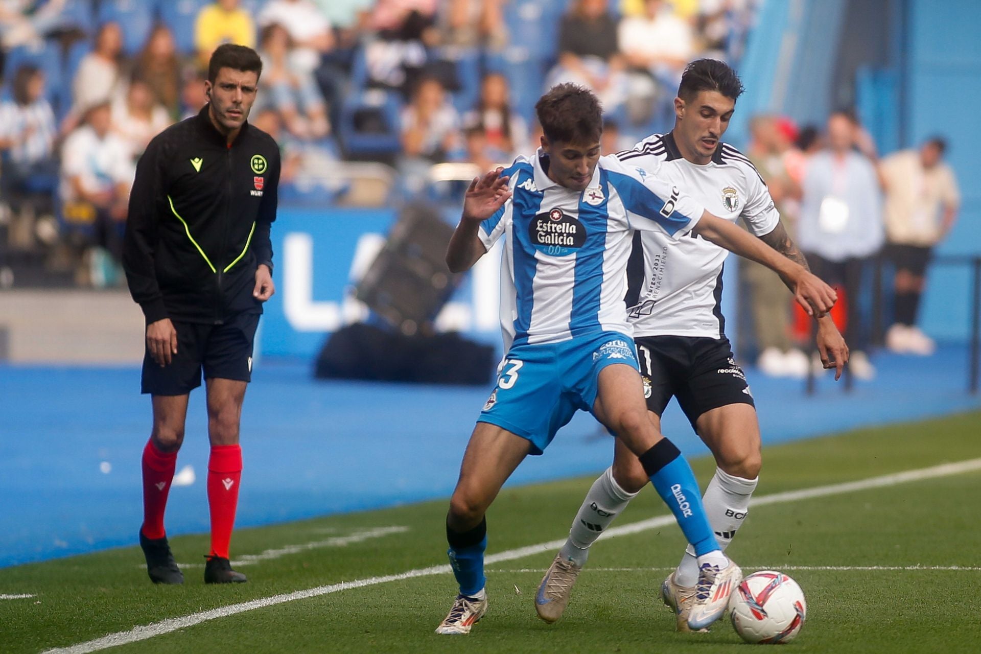 Así ha sido el partido en Riazor entre el Deportivo y el Burgos