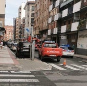 El incendio de una vivienda obliga a desalojar un edificio en Miranda de Ebro