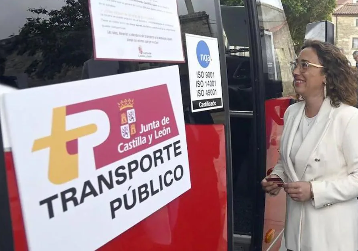 Autobús de transporte a la demanda de Burgos.